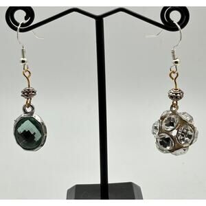 Vintage silver & blue earrings